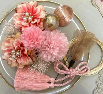 성인식 졸업식 시치고산 사전 촬영 머리 장식