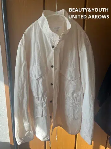 유나이티드 애로우즈 블루종 아우터 점퍼 남성용 화이트 L