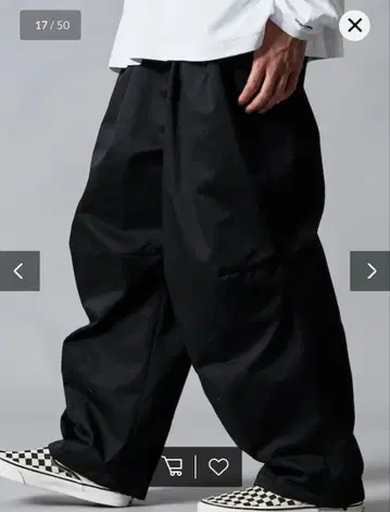 프리크 스토어 블랙 와이드 팬츠 치노 팬츠 와이드 스트릿 S 팬츠