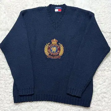 Tommy Hilfiger 타미힐피거 네이비 V넥 스웨터