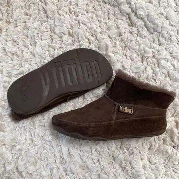 미사용급 핏플랍 어그 부츠 브라운 23cm 2way