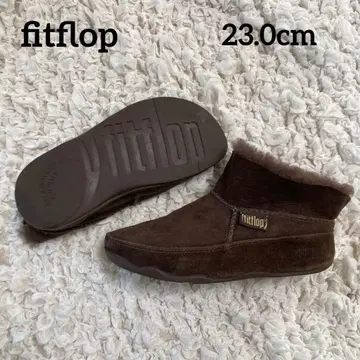 미사용급 핏플랍 어그 부츠 23cm 브라운 2way 통굽