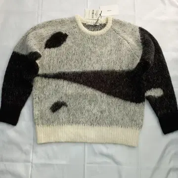 CHELSEA 아트 니트 알파카 60% 혼방 스웨터 프리 사이즈