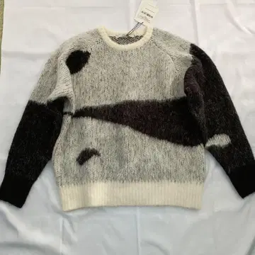 CHELSEA nugu 아트 니트 알파카 60% 혼방 스웨터 프리 사이즈