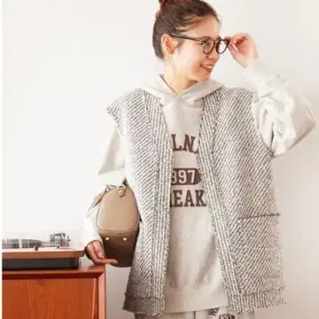 저널 스탠다드 리룸 코튼 트위드 베스트