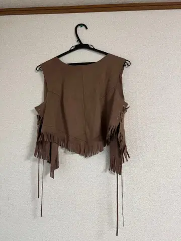 프린지 브라운 베스트 사이즈 F