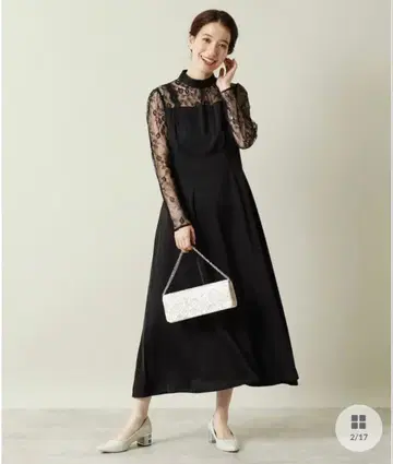 [ ITS DEMO 원피스 블랙 택 포함 새상품 결혼식 파티 ]