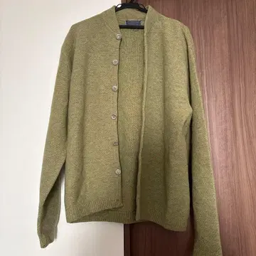 구제 의류 PENDLETON 올리브 그린 버튼 가디건