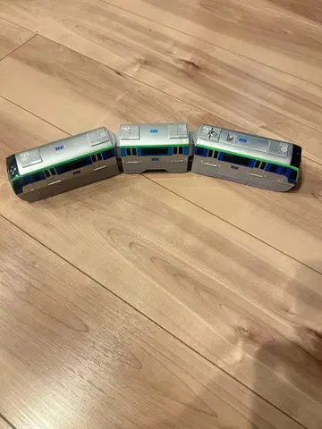 프라레일 차량 3량 세트 실버/그린