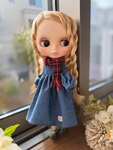 브라이스 아웃핏 원피스, 탈부착 카라, 머플러 3종 세트