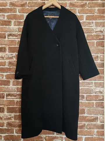 슬로브 이에나 블랙 롱 코트