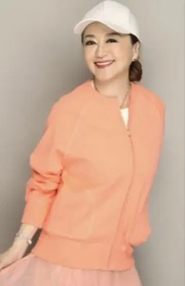 Anne Coquine 코어 스팬얀 니트 집업 블루종 M