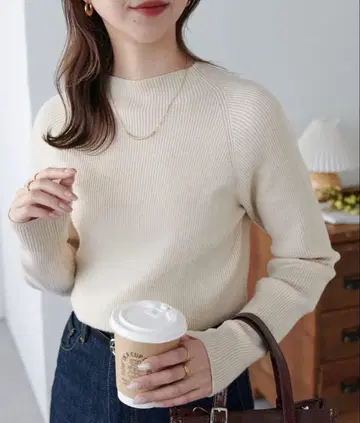 DISCOAT 리브 하이넥 풀오버