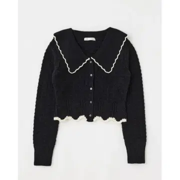 [ 새상품 ] MOUSSY 니트 가디건 블랙