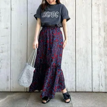 미사용 JOURNAL STANDARD relume 아프리칸 플라워 스커트