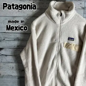 멕시코제 Patagonia 파타고니아 플리스 자켓 화이트 여성용 L
