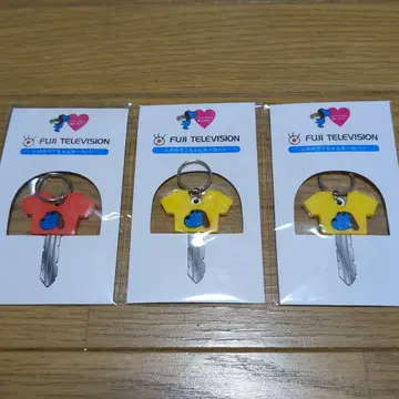FUJI TELEVISION 강아지 라프짱 키 커버 3개 세트