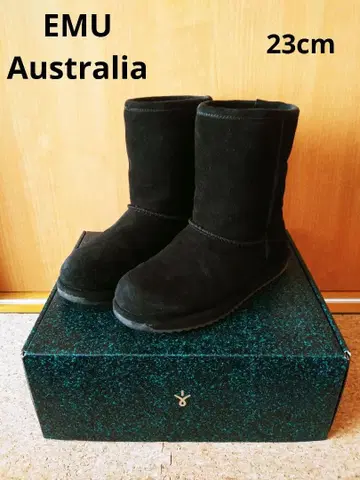 EMU Australia PatersonLo 블랙 어그 부츠 23cm