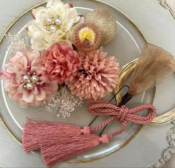 성인식 졸업식 시치고산 사전 촬영 머리 장식