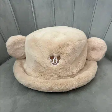 미키 귀 달린 복슬복슬 햇