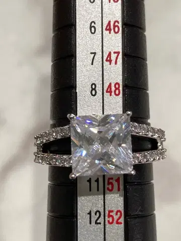 엘레강트 스퀘어컷 반지 10호