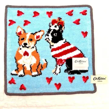 캐스 키드슨 셔닐 직조 타월 손수건 바니 & 스퀴니 블루