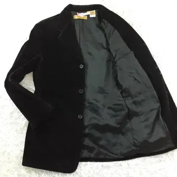 새상품급 다나카란 코듀로이 자켓 블랙 검정 굵은 폭