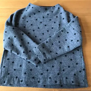 가을/겨울 상의 도트 그레이