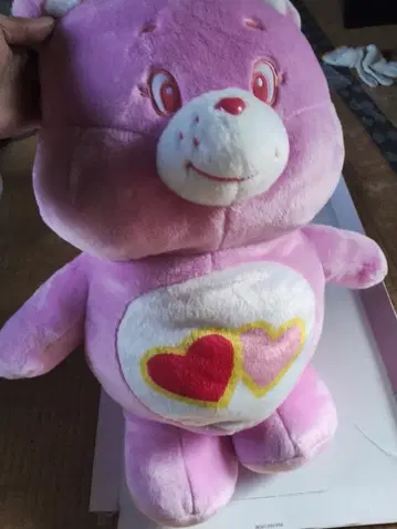 케어베어 키라키라 BIG 봉제 인형 핑크