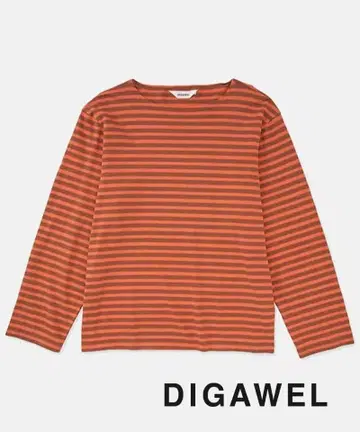 DIGAWEL Boat neck L/S [ ORANGE ]