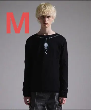 GRANCY 프린트 디자인 시어 니트 M 사이즈