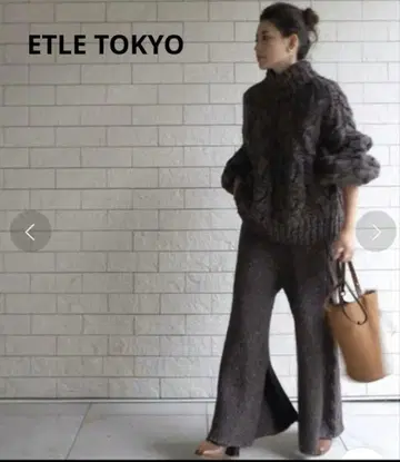 ETLE TOKYO 케이블 니트 셋업