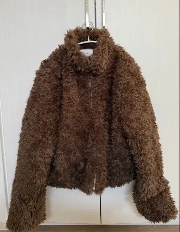 CLO 브라운 푸들 보아 자켓