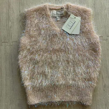 ERL 슬리브리스 스웨터 베이지 베스트