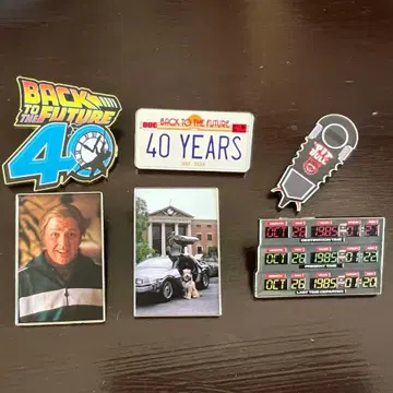 bttf 핀 배지 6개 세트