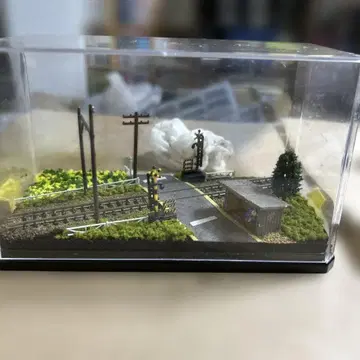 소형 디오라마 건널목 포함 풍경 2