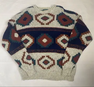 90'sWoodrich 울리치 네이티브 무늬 니트 스웨터 맨투맨