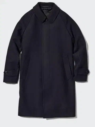 미사용 유니클로 싱글 브레스 코트 M 네이비