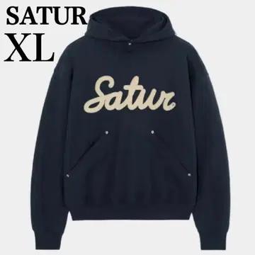 한국 인기 SATUR APPLIQUE RIVET HOODIE 후드티 블랙