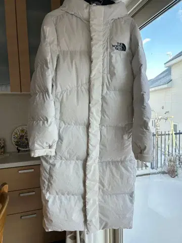 남성용.여성용 THE NORTH FACE 롱 다운 코트 화이트 S