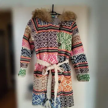 GRACE CONT INENTAL 카우친 모즈 코트 후드티