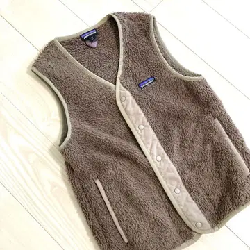 patagonia 플리스 베스트 XS 브라운