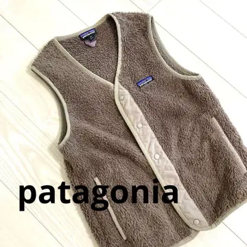 patagonia 플리스 베스트 XS 브라운