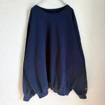 Champion 맨투맨 무지 스트릿 심플 아메카지 네이비