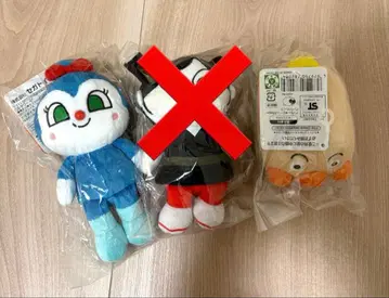 프리티 빈즈 Splus 2체 세트 봉제 인형 호빵맨