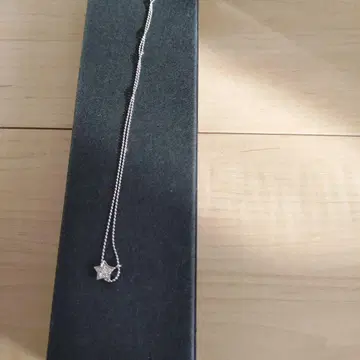 실버 별 모양 참 목걸이