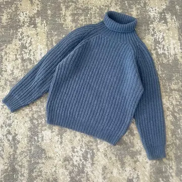 Harley of Scotland 100% 램스울 터틀 니트