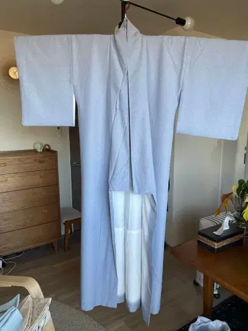 [쿠루리] 워셔블 기모노 이중 기모노 대소아라레 폴리에스테르 100%