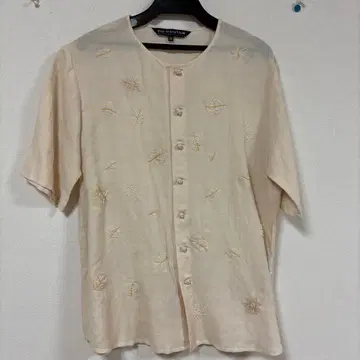 HAI 자수 반팔 셔츠 38