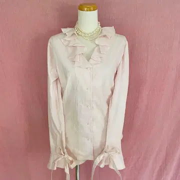 프릴 블라우스 페미닌 고딕 로맨틱 셔츠